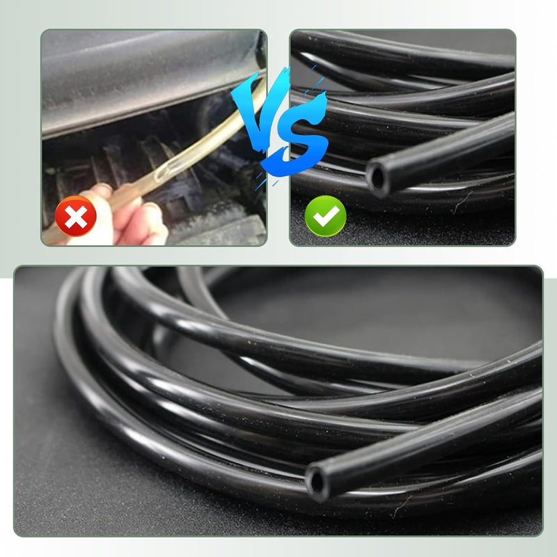 DYEKNEE 30 PCS Car Windshield Washer Hose Kit, 13.1Ft Flexible Hose + 30 Y-type I-type T-type Hose Connector, Quick Clean Nozzle Connector, Universal for Cars Windshield Cleaning Accessories (Black) - Image 5